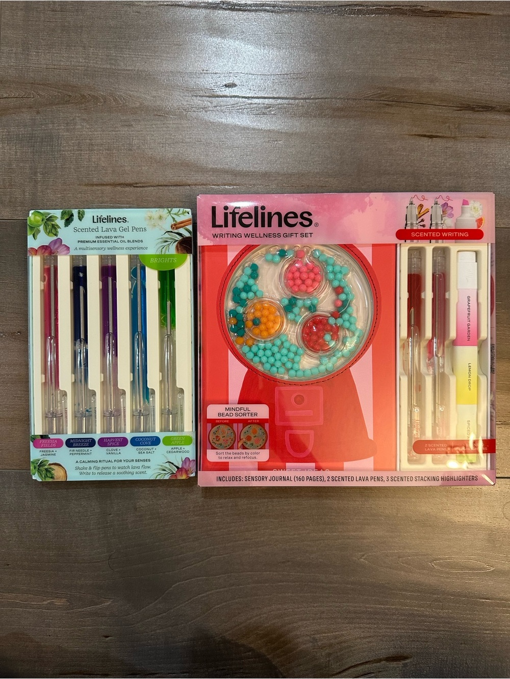 Lifelines Scented Lava Gel Pens & Writing Wellness Gift Set